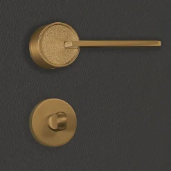 Best Katchmee Poignée de porte design à condamnation finition aspect bronze Gulia -
