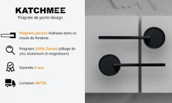 Best Katchmee Poignée de porte design à condamnation finition aspect bronze Gulia -