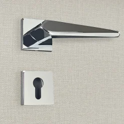 Sale Katchmee Poignée de porte design à cylindre finition aspect chrome brillant Tosca -