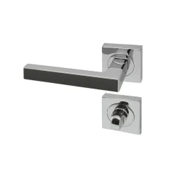 Discount Reivilo Poignée de porte d'intérieur Premium chrome Cuir Basalte à condamnation