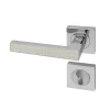 Sale Reivilo Poignée de porte d'intérieur Premium chrome aspect Textile opale à cylindre