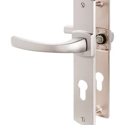Vachette Poignée de porte intérieure - Muze - - Gris argent - Condamnation - 165 mm* Poignée Sur Plaque