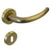 Hardwarexchange Poignée de porte intérieure sur rosace Zamac bronze vernis haute resistance Avec ressort de rappel* Poignée Sur Rosace