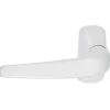 Fapim Poignée de porte simple - Horus - - Blanc - Carré 8 mm* Poignée Sur Rosace