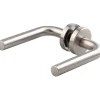 Vachette Poignée de porte sur rosace inox - Bec de cane - LC1 -* Poignée Sur Rosace
