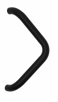 New Hardwarexchange Poignée de tirage Diamètre 32 mm - Entraxe350 mm - INOX 304 Laqué RAL 9005 Noir Mat