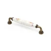 Niubo Poignée en porcelaine marron, dimensions: 142x19x32mm, inserts: 128mm-