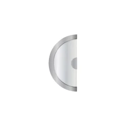 Discount Reivilo Poignée pour porte coulissante DESIGN demi-lune finition chromée - KATCHMEE