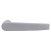 Clearance Poignée sur rosace Incurvé à visser Lizio aluminium mat blanc Ø