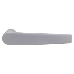 Clearance Poignée sur rosace Incurvé à visser Lizio aluminium mat blanc Ø