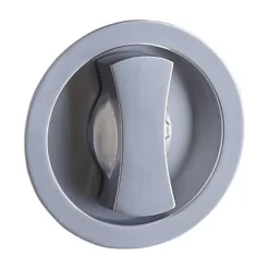 Geom Poignées cuvettes Kuklos chromées avec serrure* Poignée Cuvette|Poignée De Porte Coulissante