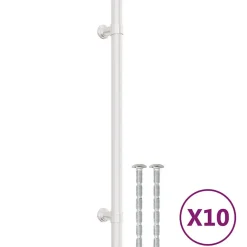 New Vidaxl Poignées d armoire 10 pcs argenté 192 mm acier inoxydable
