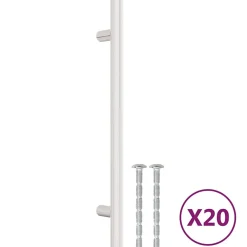 Best Vidaxl Poignées d armoire 20 pcs argenté 160 mm acier inoxydable