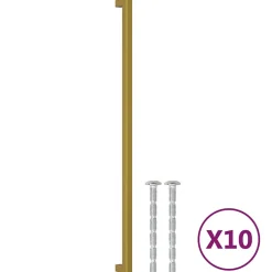 Online Vidaxl Poignées d armoire 10 pcs doré 480 mm acier inoxydable