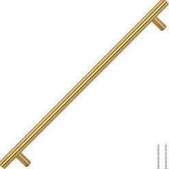 Clearance Vidaxl Poignées d armoire 5 pcs doré 320 mm acier inoxydable