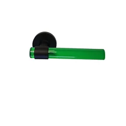 Discount Klose Besser Poignées de Porte " JOY "VERTES Plexiglass Pieds Inox Noirs - Sans rosaces de fonction