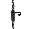 Hot Secury-T Poignées de porte fer forgé COQ noir 330X36 mm Trou de clé L