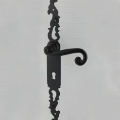 Hot Secury-T Poignées de porte fer forgé COQ noir 330X36 mm Trou de clé L