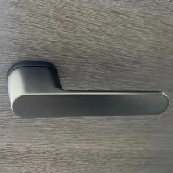 New Secury-T Poignées de porte sur rosace oblongue Canon de fusil / Gris anthracite - Modèle Marina