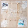 Outlet Atmosphera Porte - photos - bois et corde - 48x48 cm - Modèle 1-