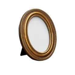 Chehoma Porte photo ovale doré 12x9x9cm* Cadre 10 X 15 Cm