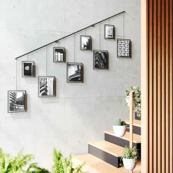 Umbra Porte photos escalier 9 cadres Exhibit