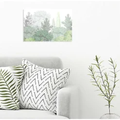 Discount Scenolia Poster intissé FORET BOTANIQUE feuillage vert 60 x 40 cm - Décoration intérieure HD