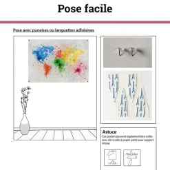 Discount Scenolia Poster intissé FORET BOTANIQUE feuillage vert 60 x 40 cm - Décoration intérieure HD