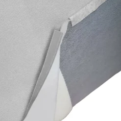 Talamo Italia Pouf Avolasca, Pouf de salon, Fauteuil relaxant en tissu rembourré, 100% Made in Italy, 80x70h43 cm, Gris* Pouf Et Poire