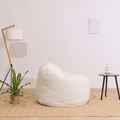 Bananair Pouf bouclette 100 cm blanc* Pouf Et Poire