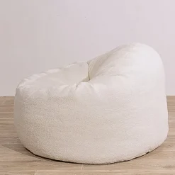 Bananair Pouf bouclette 100 cm blanc* Pouf Et Poire