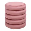 Vente-unique Pouf en velours rose ECAMBI -* Pouf Et Poire