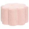 Outlet Atmosphera Créateur D'Intérieur Pouf Fleur Rose L50xl30xH50 cm - Atmosphera