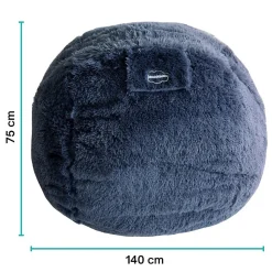 Bananair Pouf géant déhoussable fausse fourrure 140 cm gris* Pouf Et Poire