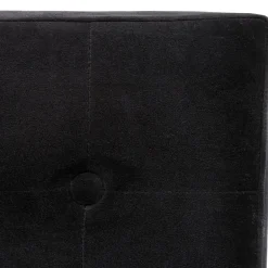Atmosphera Créateur D'Intérieur Pouf pliant Lysandre noir effet velours - Atmosphera* Pouf Et Poire