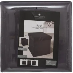 Atmosphera Créateur D'Intérieur Pouf pliant Tess gris foncé en velours - Atmosphera* Pouf Et Poire