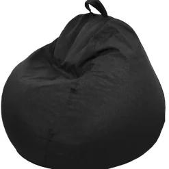 Sale Bananair Pouf poire déhoussable en polyester 105 x 85 cm noir