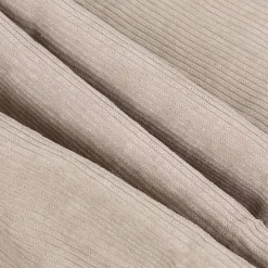 Sale Bananair Pouf rond doux en velours côtelé 100 cm beige
