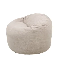 Sale Bananair Pouf rond doux en velours côtelé 100 cm beige