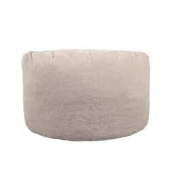 Sale Bananair Pouf rond doux en velours côtelé 100 cm beige