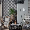 New Deko & Co Pouf rond imprimé Africa Ø40 x H.30cm Deco&co
