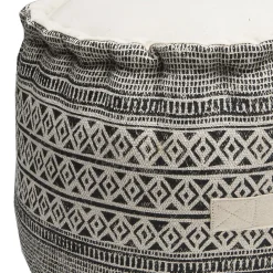New Deko & Co Pouf rond imprimé Africa Ø40 x H.30cm Deco&co