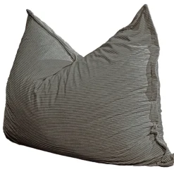 Bananair Pouf velours côtelé déhoussable 180 x 140 cm gris foncé* Pouf Et Poire