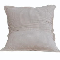 Discount Bananair Pouf velours côtelé déhoussable 180 x 140 cm gris clair