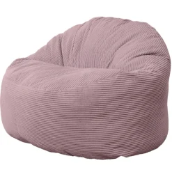 Hot Bananair Pouf velours côtelé épais 100cm violet parme