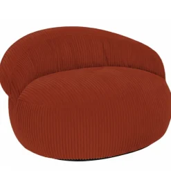 Bananair Pouf XXL déhoussable en velours côtelé 110x100 cm rouge brique* Pouf Et Poire