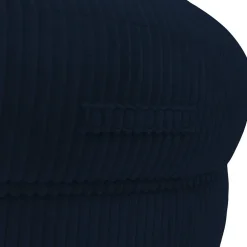 Outlet Bananair Pouf XXL déhoussable en velours côtelé 110x100 cm bleu foncé