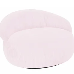 Hot Bananair Pouf XXL déhoussable en velours côtelé 110x100 cm rose
