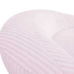 Hot Bananair Pouf XXL déhoussable en velours côtelé 110x100 cm rose