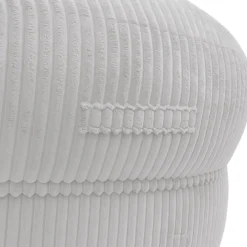 Discount Bananair Pouf XXL déhoussable en velours côtelé 110x100 cm gris clair